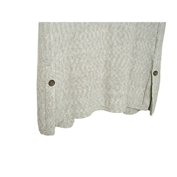 J. Jill Pure Jill Womens Open Front Cardigan Long Sweater Green Heathered Small - Picture 5 of 13